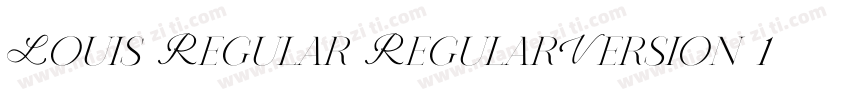 Louis Regular RegularVersion 1306字体转换